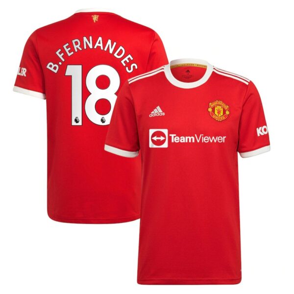 MAILLOT MANCHESTER UNITED DOMICILE BRUNO FERNANDES 2021-2022