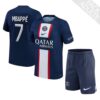 10121 PACK PSG DOMICILE MBAPPE. ENSEMBLE ADULTE MAILLOT ET SHORT 2022 2023