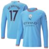 8799 MAILLOT MANCHESTER CITY DOMICILE MANCHES LONGUES DE BRUYNE 2022 2023