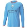8801 MAILLOT MANCHESTER CITY DOMICILE MANCHES LONGUES DE BRUYNE 2022 2023