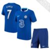 9448 PACK CHELSEA DOMICILE KANTE. ENSEMBLE ADULTE MAILLOT ET SHORT 2022 2023