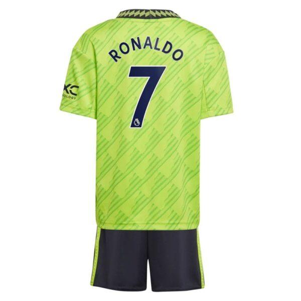 PACK JUNIOR MANCHESTER UNITED THIRD RONALDO 2022-2023