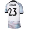 9887 PACK LIVERPOOL EXTERIEUR LUIS DIAZ. ENSEMBLE ADULTE MAILLOT ET SHORT 2022 2023