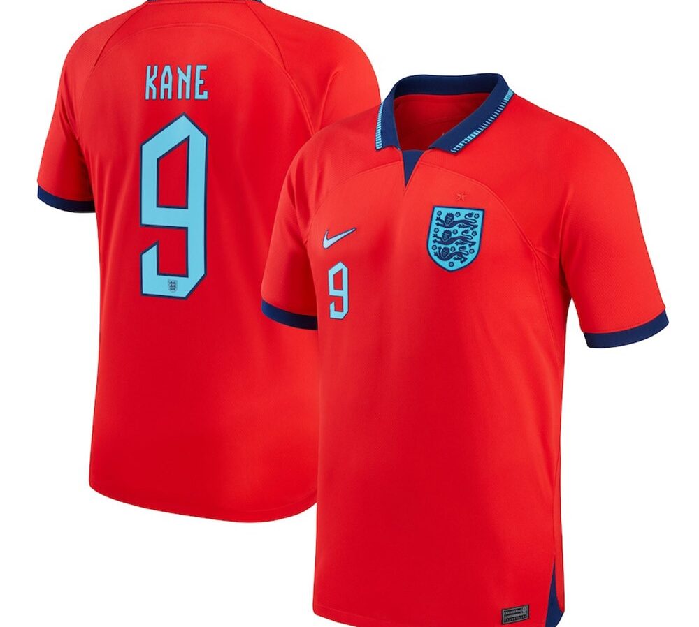 MAILLOT ANGLETERRE EXTERIEUR KANE 2022-2023
