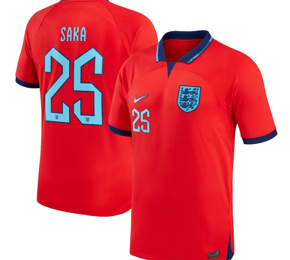 MAILLOT ANGLETERRE EXTERIEUR SAKA 2022-2023
