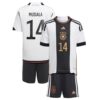 11116 PACK JUNIOR ALLEMAGNE DOMICILE MUSIALA. ENSEMBLE MAILLOT ET SHORT 2022 2023