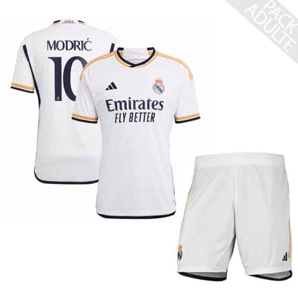 PACK REAL MADRID DOMICILE MODRIC ADULTE 2023-2024