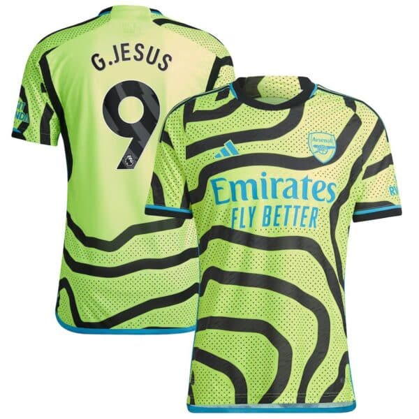 MAILLOT ARSENAL EXTERIEUR GABRIEL JESUS VERSION AUTHENTIC 2023-2024