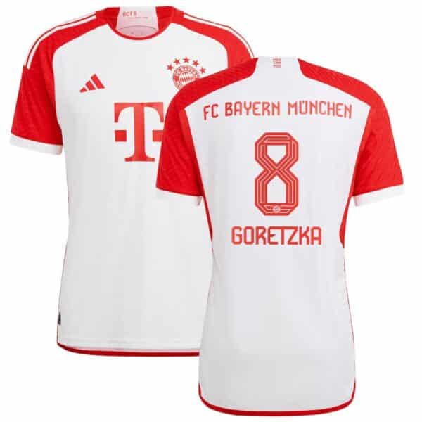 MAILLOT BAYERN MUNICH DOMICILE GORETZKA VERSION AUTHENTIC 2023-2024