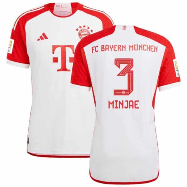 MAILLOT BAYERN MUNICH DOMICILE MINJAE VERSION AUTHENTIC 2023-2024