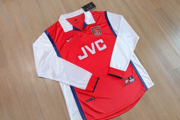 MAILLOT RETRO ARSENAL DOMICILE MANCHES LONGUES SAISON 1998-1999