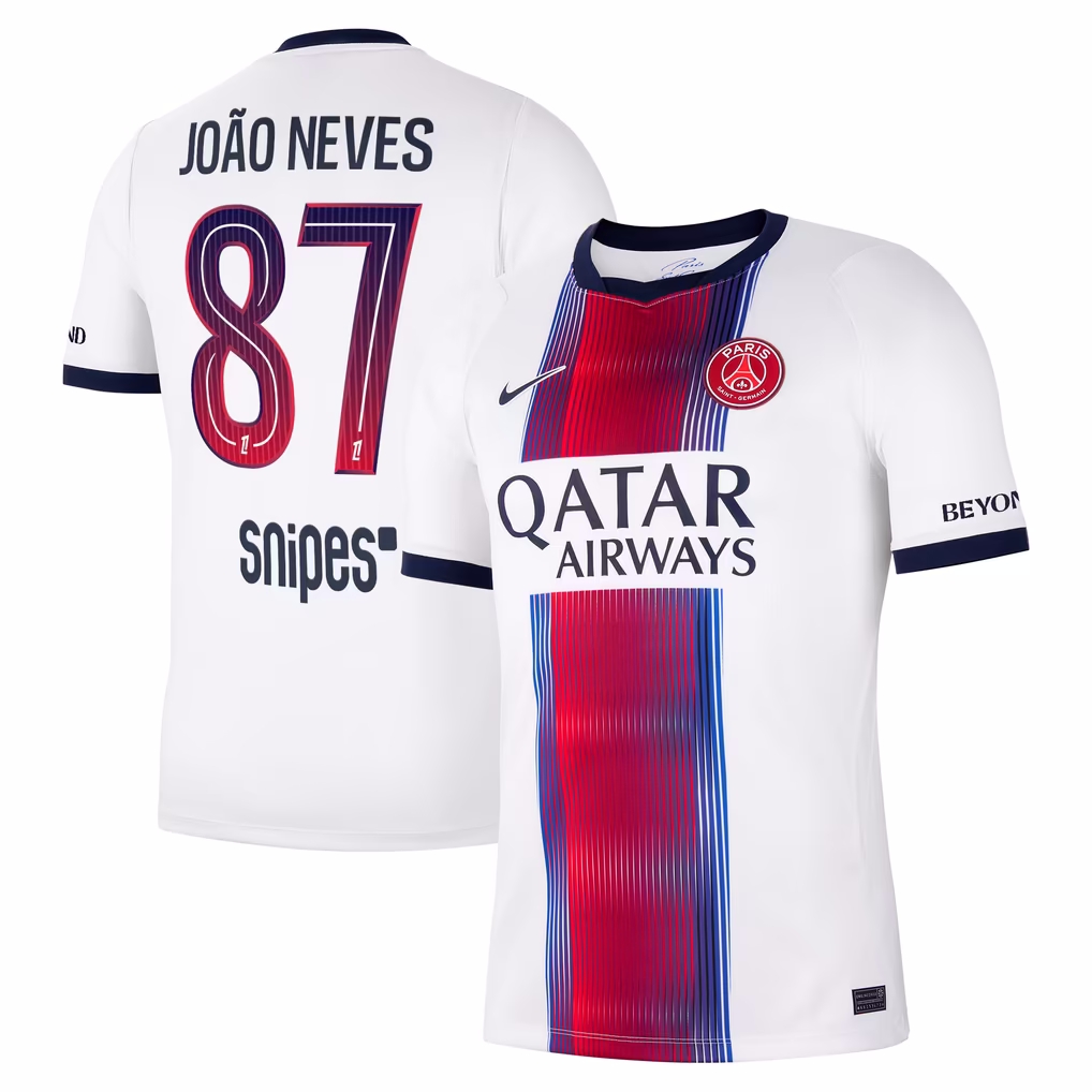 MAILLOT PSG EXTERIEUR JOAO NEVES 2026-2027 MAILLOT PSG EXTERIEUR JOAO NEVES 2026-2027