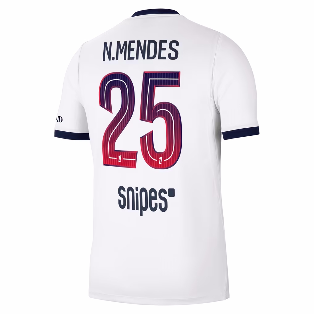 MAILLOT PSG EXTERIEUR NUNO MENDES 2026-2027 MAILLOT PSG EXTERIEUR NUNO MENDES 2026-2027
